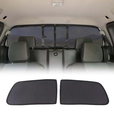 Imagem de Daeiclru Persiana de janela de carro compatível com Nissan Frontier 2013-2021, tela de porta-malas, proteção contra brilho e acessórios de proteção contra raios UV