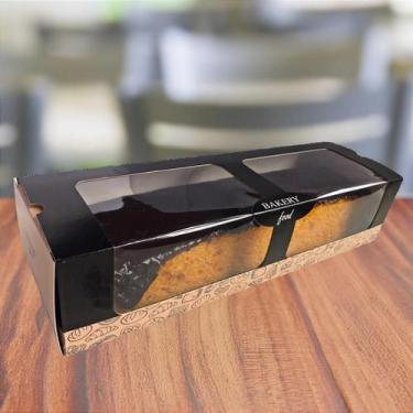 Imagem de Embalagem para Bolo em Tira - 28x8,5x6,5 cm - 50 Unidades - no-brand