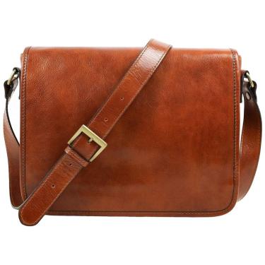 Imagem de Bolsa Maleta de Couro Masculina para Laptop, TIME RESISTANCE, Marrom Escuro