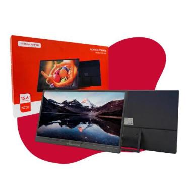 Imagem de Monitor Portátil Full HD 15.6 Pol. Ultrafino IPS 1080p 60Hz Tela USB-C
