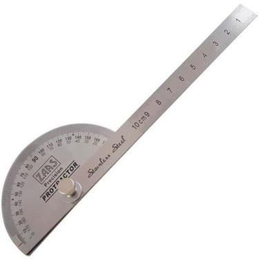 Imagem de Transferidor de 180 Graus com Escala de 100 mm ZAAS