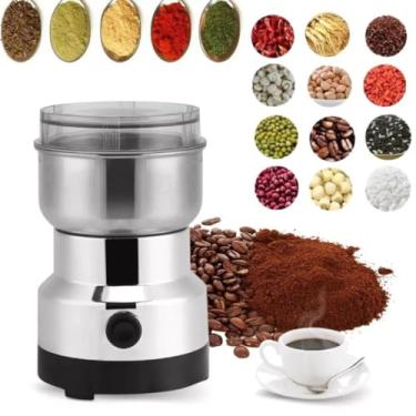 Imagem de Moedor De Café Grãos Sementes Elétrico Automático Gourmet Profissional Em Aço Inox 110v
