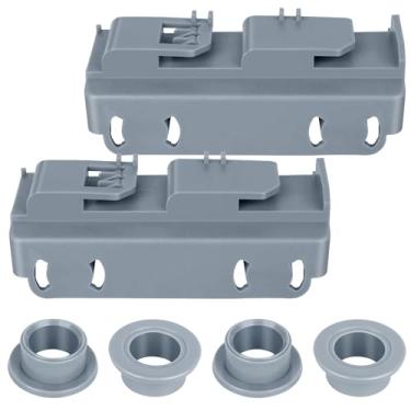 Imagem de WD28X27241 Kit de suporte e rolo de lava-louças para cestas de lava-louças GE Lados L e R, conjunto de rodas inferiores para lava-louças substitui WD12X28078 WD12X10438 WD12X10439 WD12X10439