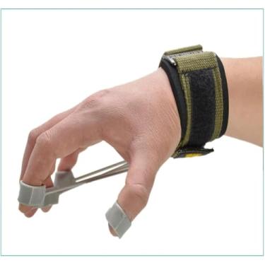 Imagem de Treinador De Aderência Pinça De Dedo Treinador De Força Mão Yoga Banda De Resistência Flexão E Extensão De Dedo Dispositivo De Treinamento De Força De Dedo, Red 60lb