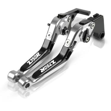 Imagem de GRJQRKHZ Alavanca de freio de motocicleta para K&awasaki Z750r 2011 2012 Acessórios de motocicleta Alavancas de embreagem de freio alavanca extensível ajustável