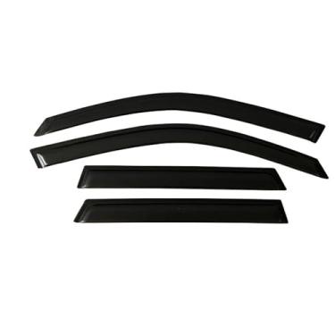 Imagem de GRJQRKHZ Defletor de janela lateral de carro para P&eugeot 406 Sedan 1996-2004 Weathershied viseira de porta vento sol proteção chuva janela lateral defletores de vento