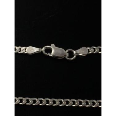 Imagem de Pulseira Masculina Prata Italiana Maciça 925 Grumet 3 Mm - Lojas La&Ny