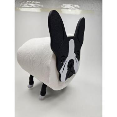 Imagem de Suporte de papel higiênico de cachorro impresso em 3d decorativo para 