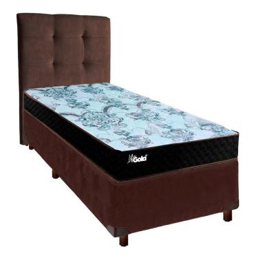 Imagem de Kit Cama Box + Cabeceira + Colchão Solteiro Molas Ensacadas - Life Gold - Paropas