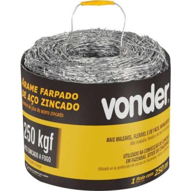 Imagem de Arame Farpado 250 Kgf 500 M Vonder