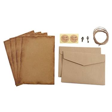 Imagem de Bloco de letras marrom material escolar papel de escrita dia dos namorados papel de artesanato estilo europeu antigo com (estilo 4)