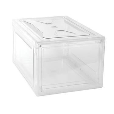 Imagem de Caixa Organizadora Multifuncional Sneaker Box Tênis/bolsa Com Abertura Frontal Plástico