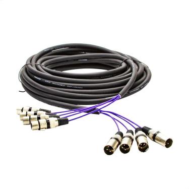 Imagem de Multicabos Com Conectores Xlr 4 Vias - Cirilo Cabos 2 Metros