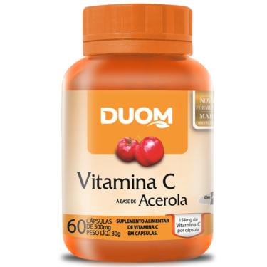 Imagem de VITAMINA C A BASE DE ACEROLA 1 CAPSULA AO DIA 60 CÁPS - DUOM
