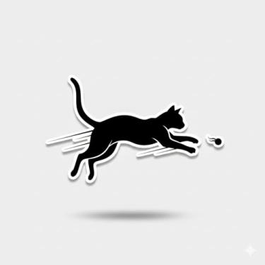 Imagem de Adesivo Decorativo para Carro e Moto, Modelo Gatinho (Adesivo41)