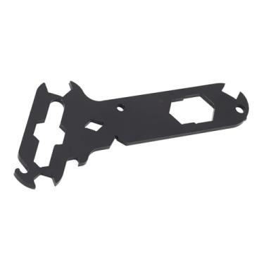 Imagem de Yosoo Ferramenta de Rigger 14 Em 1, Ferramenta Multifuncional de Aço para Porca de Asa, Descascador de Fios, Abridor de Garrafa, Fácil de Transportar, Acabamento Preto Fosco,