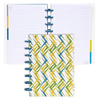 Imagem de Caderno com disco Talia, Ziggity Zag com Deep Lake Blue Discs, Junior