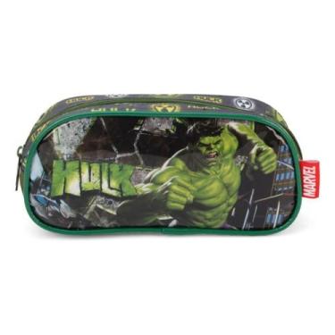 Imagem de Estojo Simples Infantil Escolar Vingadores Hulk Luxcel
