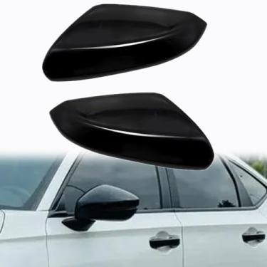 Imagem de Priprilod Capa de Espelho Retrovisor Preto Brilhante Compatível com Honda Civic 2016-2021 Compatível com Honda Insight 2019-2022 Lado Esquerdo Do Motorista e Lado Direito Do Passag (Esquerda E Direi