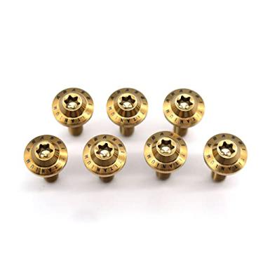 Imagem de Parafusos de montagem de discos de freio dianteiro Arashi para Honda CBR1100XX 1997-2007, X1100 ELEVEN 2000-2003, CB1284 CB1300 1998-2002 Parafusos Torx afunilados de titânio M6x20 ouro 12 peças
