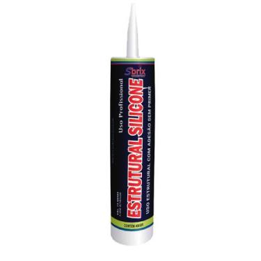 Imagem de Silicone Estrutural Para Vidro - Preto 400Gr Preto - SBRIX, Preto