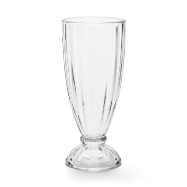 Imagem de Conjunto de 6 Taças de Vidro para Milk Shake, Sobremesa e Açaí, 360ml, Design Clássico, Base Reforçada