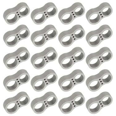 Imagem de PATIKIL 20 peças de rolha de maçaneta de porta, 15/17 mm de furo para maçanetas de porta, protetor de parede, para-choques, reutilizável, plástico PVC, silicone para armários domésticos, proteção