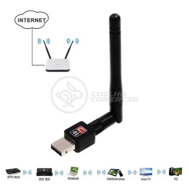 Imagem de Antena Usb 2.0 Receptor De Wifi Wireless Internet Sem Fio 1200Mbps 802.Inn Pc Notebook 35