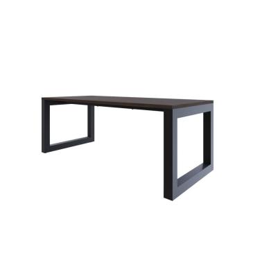 Imagem de Mesa De Jantar Bronx 200x90x77cm Brmj9200 Terracota - Est.preta Terracota/est.preta