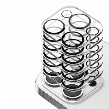 Imagem de Pacote com 6 protetores de lente de câmera para iPhone 16 Pro Max de 6,9 polegadas/16 Pro 6,3 de vidro temperado para lente de câmera