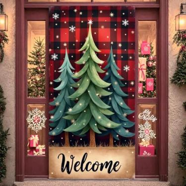 Imagem de Faixa de Natal Presépio Religioso Banner Noite Sagrada Figuras de Anjo Decoração Religiosa para Decoração Interior Festival de Inverno