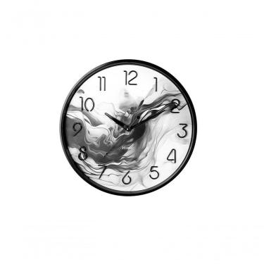 Imagem de Relógio De Parede Preto Brilhante Herweg 685035 Único