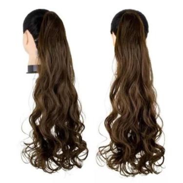 Imagem de Aplique Rabo De Cavalo Com Rede Ajustável Fibra Orgânica - mhair, cast