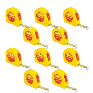 Imagem de Kit 10 Trenas De Bolso Starrett 3m Sts12-3me – Resistente, Precisa E Com Trava Profissional