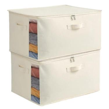 Imagem de Sacos de armazenamento: edredom de lona Vailando, grande, pacote com 2