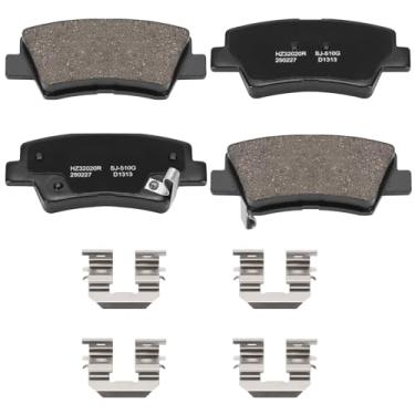 Imagem de HECHENQICHE Pastilhas de freio traseiras de cerâmica traseira para Hyundai Azera, Elantra, Sonata; Kia Amanti, Optima, para Soul