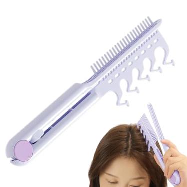 Imagem de Pentes de separação | Pentes de levantamento de cabelo para volume e estilo | Ferramenta portátil de definição de penteado para casamento, interior, casa, apresentação, barbearia, salão de viagens ao