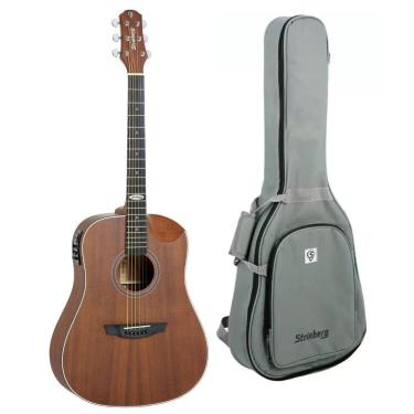 Imagem de Violão Aço Eletrico Strinberg Sd201Hc Mgs Mahogany Satin Bag