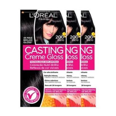 Imagem de L'Oréal Paris Coloração Casting Creme Gloss Kit - 200 Preto Kit-Unissex