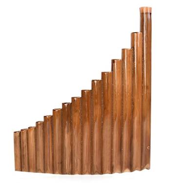 Imagem de Flauta de bambu com chave G de 15 tubos esquerda/direita (cor: mão direita)