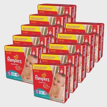 Imagem de KIT 10 FRALDAS PAMPERS SUPERSEC G/26 = 260un