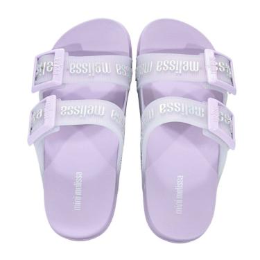 Imagem de Tamanco Mini Melissa Cozy Slide M-Lover Infantil Lilas/Prata