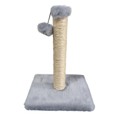 Imagem de Brinquedo para gata e gato felino, poste de 50 cm arranhador de sisal. (cinza prata.)