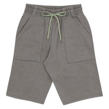 Imagem de Bermuda Cinza Juvenil Pulla Bulla Menino - 53565-354-Masculino