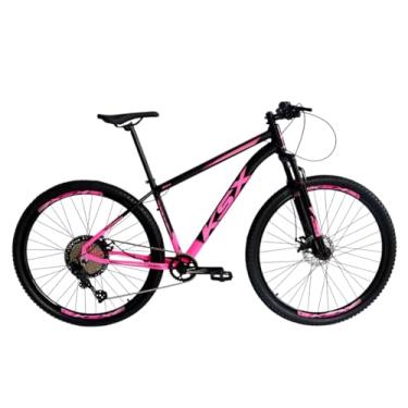 Imagem de Bicicleta Bike Aro 29 MTB Aluminio KSX SD7 12V Marchas Index Cabeamento Interno (ROSA C/PRETO (ADS ROSA), 15)