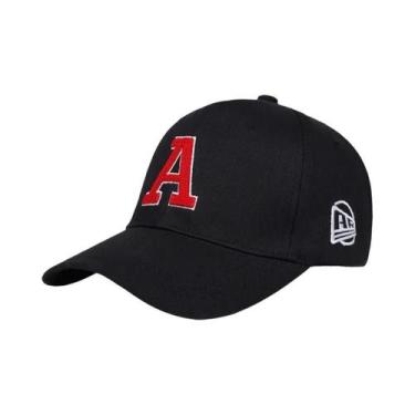 Imagem de Boné De Beisebol Preto De Algodão Unissex Snapback Estilo Hip-Hop Para