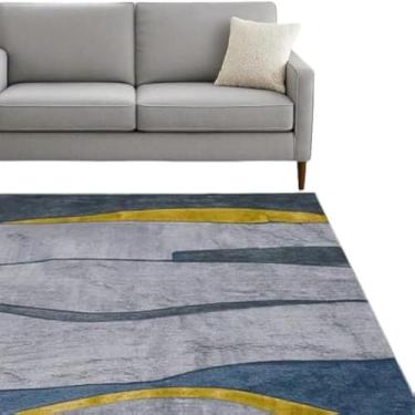 Imagem de Tapete retangular para chao macio e aconchegante, quarto e sala, grosso, leve e charmoso - Cores sortidas