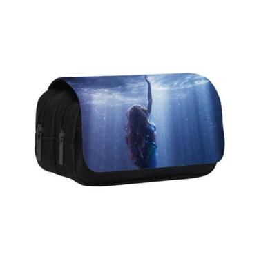 Imagem de Estojo para lápis Mermaids Student em tela de poliéster de dupla camad