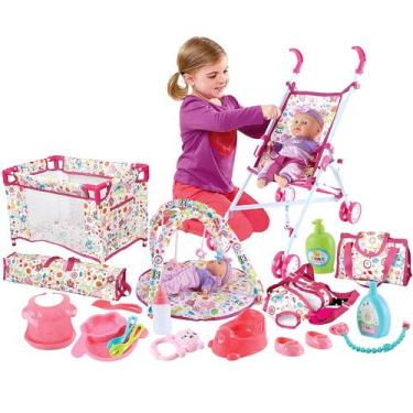 Imagem de Conjunto de RPG Baby Doll Stroller Nursery DeAO com acesso.