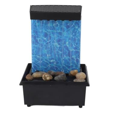 Imagem de HEEPDD Fonte de Mesa para Show de Luzes Em Cascata, Fonte de água Interna de Plástico Com Luzes LED, Perfeita para Decoração de Casa, Escritório e Sala de Estar de Mesa para Show de Em Cachoeira,